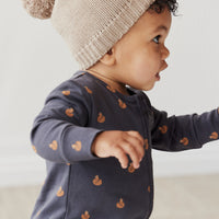 Organic Cotton Reese Zip Onepiece - Fox Cubs Constellation Childrens Onepiece from Jamie Kay NZ