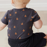 Organic Cotton Hudson Short Sleeve Bodysuit - Fox Cubs Constellation Childrens Bodysuit from Jamie Kay NZ