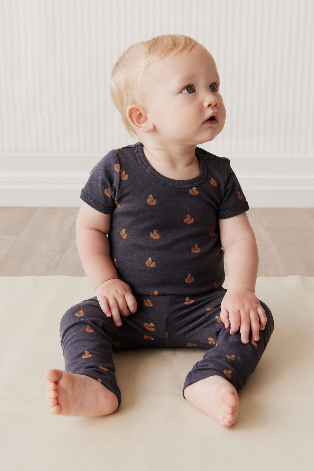 Organic Cotton Everyday Legging - Fox Cubs Constellation Childrens Legging from Jamie Kay NZ