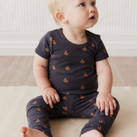 Organic Cotton Everyday Legging - Fox Cubs Constellation Childrens Legging from Jamie Kay NZ