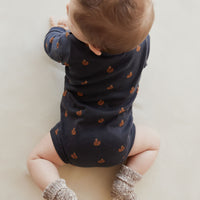 Organic Cotton Fernley Bodysuit - Fox Cubs Constellation Childrens Bodysuit from Jamie Kay NZ