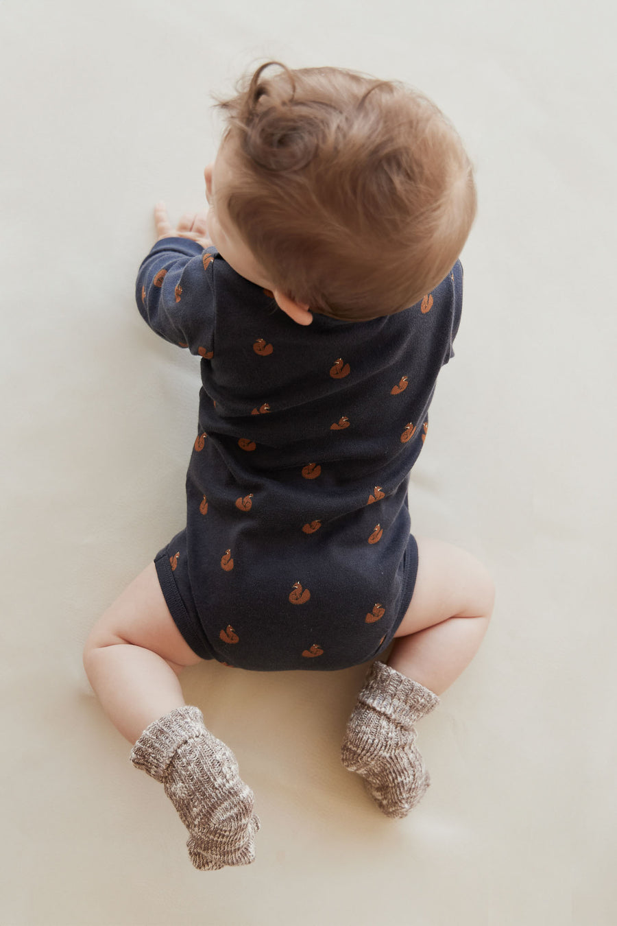 Organic Cotton Fernley Bodysuit - Fox Cubs Constellation Childrens Bodysuit from Jamie Kay NZ