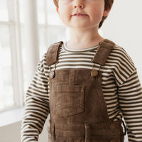 Arlo Cord Overall - Deep Olive Childrens Overall from Jamie Kay NZ