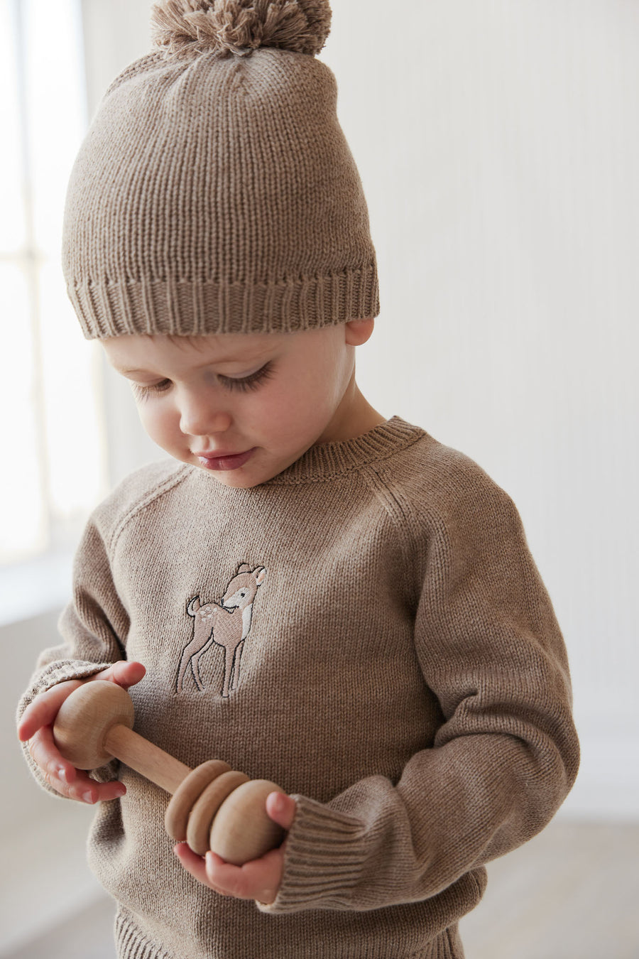 Ethan Jumper - Doe Marle Deer Childrens Jumper from Jamie Kay NZ