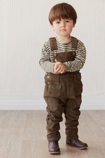 Arlo Cord Overall - Deep Olive Childrens Overall from Jamie Kay NZ