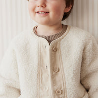 Rylan Sherpa Jacket - Natural Childrens Jacket from Jamie Kay NZ