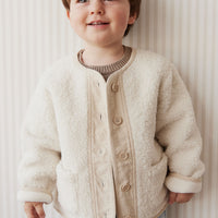 Rylan Sherpa Jacket - Natural Childrens Jacket from Jamie Kay NZ