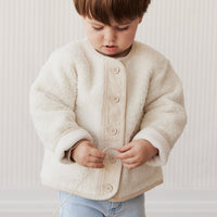 Rylan Sherpa Jacket - Natural Childrens Jacket from Jamie Kay NZ