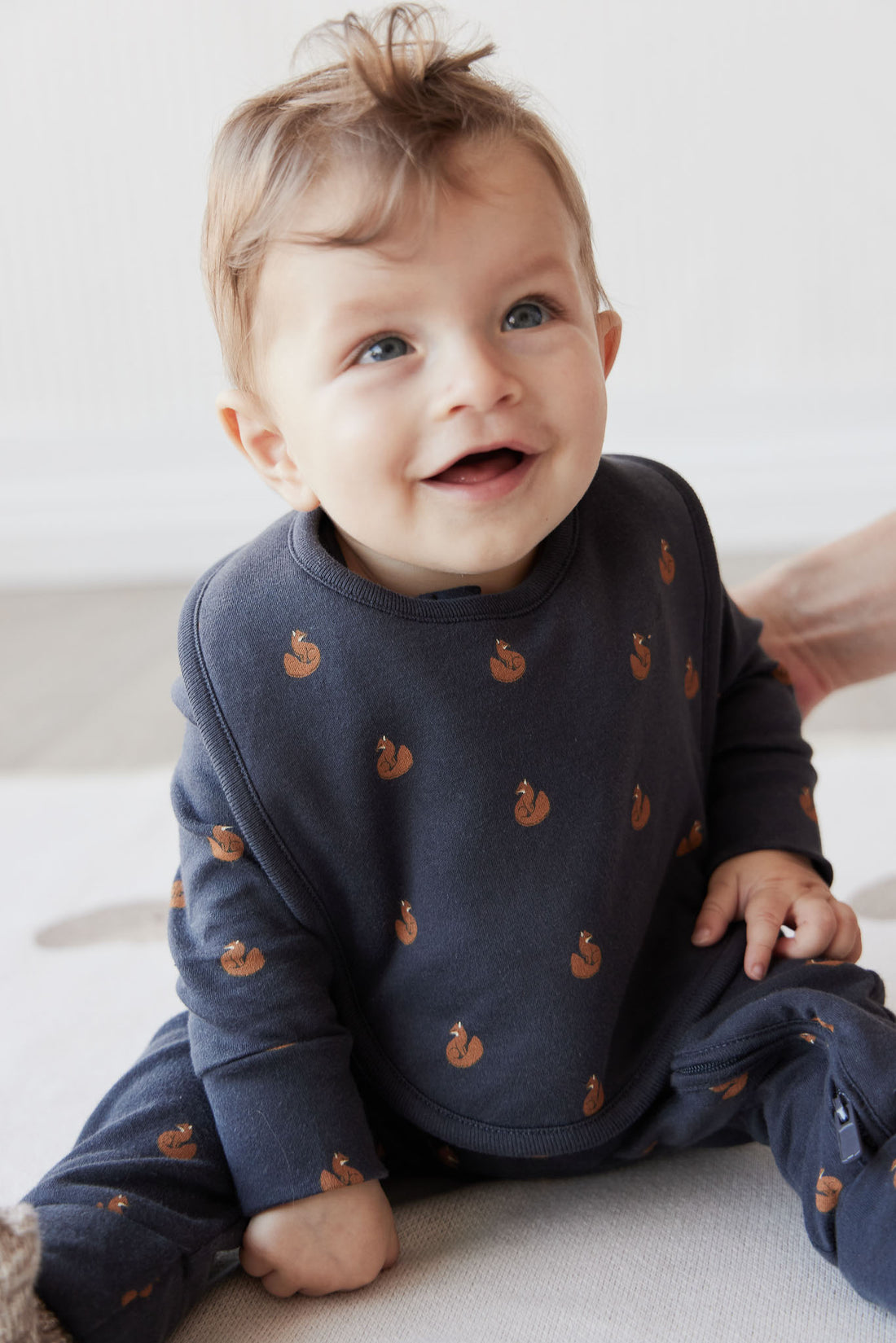 Organic Cotton Bib - Fox Cubs Constellation Childrens Bib from Jamie Kay NZ