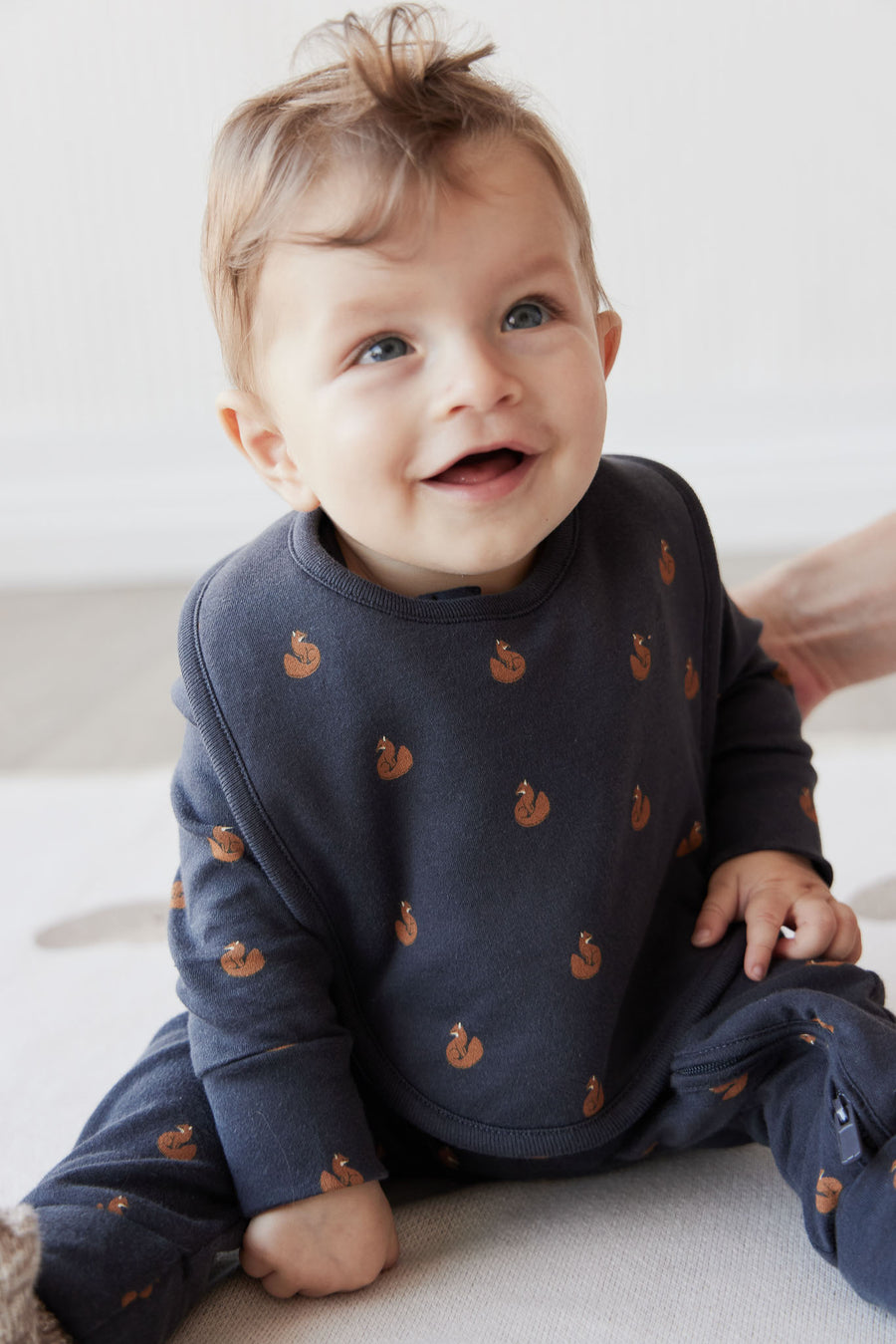 Organic Cotton Bib - Fox Cubs Constellation Childrens Bib from Jamie Kay NZ