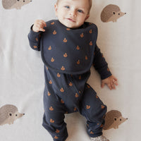 Organic Cotton Bib - Fox Cubs Constellation Childrens Bib from Jamie Kay NZ