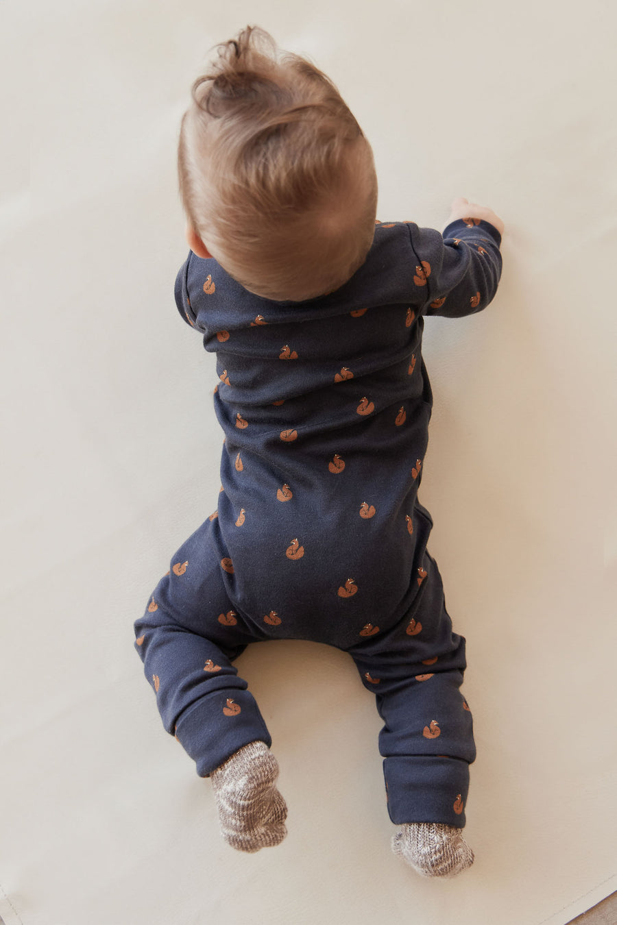 Organic Cotton Reese Zip Onepiece - Fox Cubs Constellation Childrens Onepiece from Jamie Kay NZ