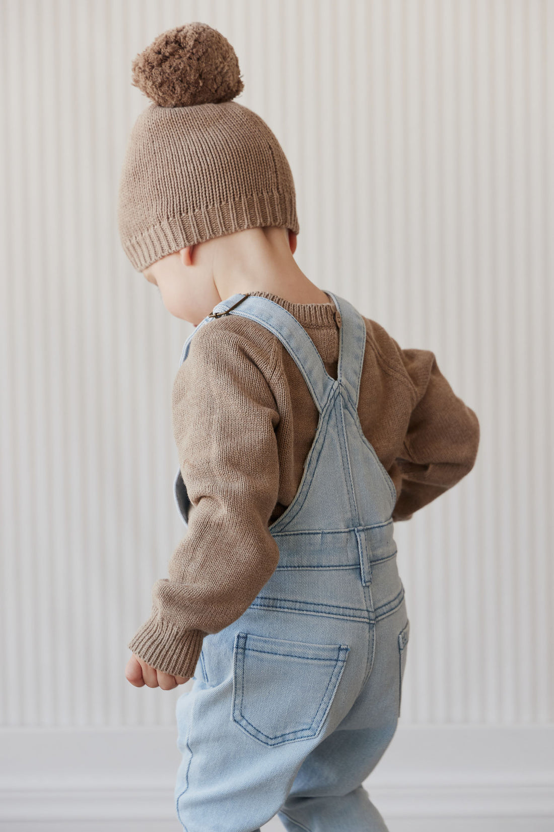 Arlo Twill Overall - Washed Denim Childrens Overall from Jamie Kay NZ