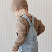 Arlo Twill Overall - Washed Denim Childrens Overall from Jamie Kay NZ