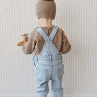 Arlo Twill Overall - Washed Denim Childrens Overall from Jamie Kay NZ