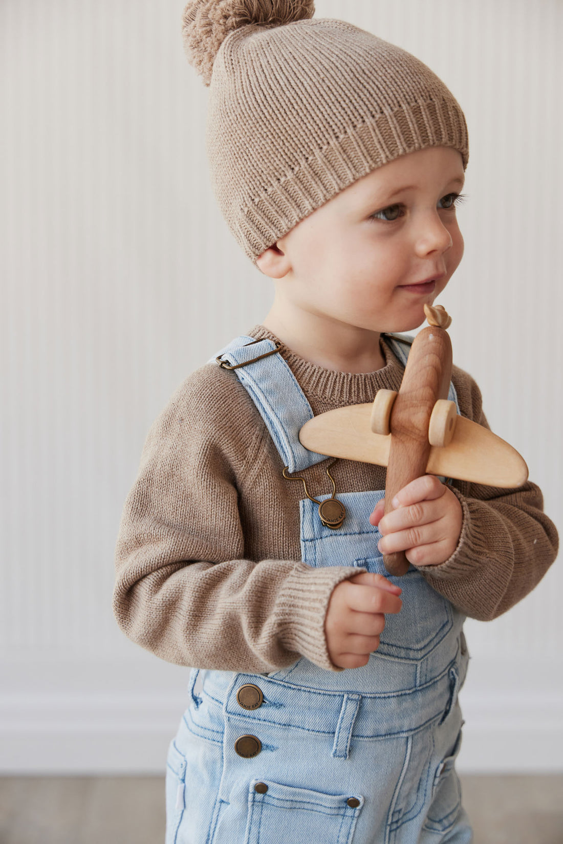 Arlo Twill Overall - Washed Denim Childrens Overall from Jamie Kay NZ