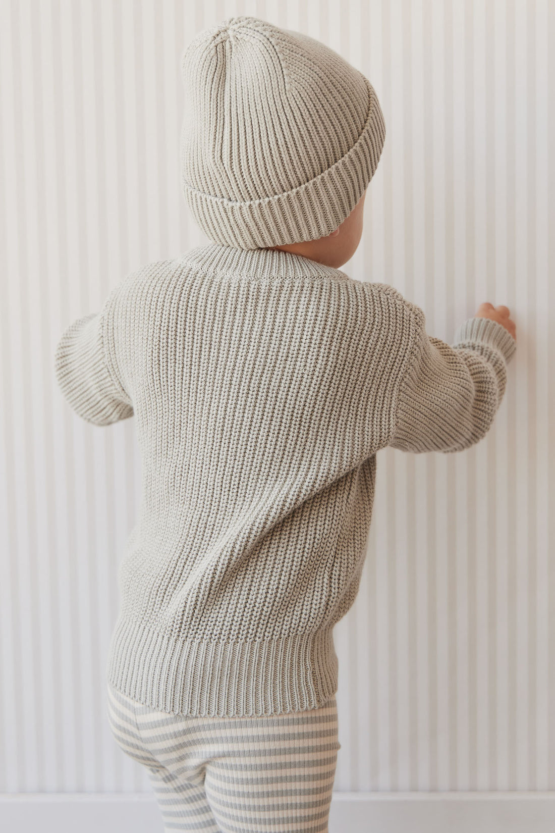 Leon Knitted Beanie - Willow Childrens Hat from Jamie Kay NZ