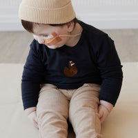 Pima Cotton Arnold Long Sleeve Top - Constellation Fox Childrens Top from Jamie Kay NZ