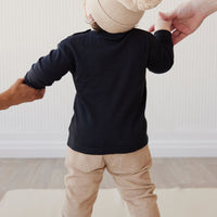 Pima Cotton Arnold Long Sleeve Top - Constellation Fox Childrens Top from Jamie Kay NZ