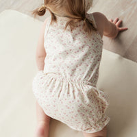 Organic Cotton Bridget Singlet Bodysuit - Emmy Egret Childrens Bodysuit from Jamie Kay NZ