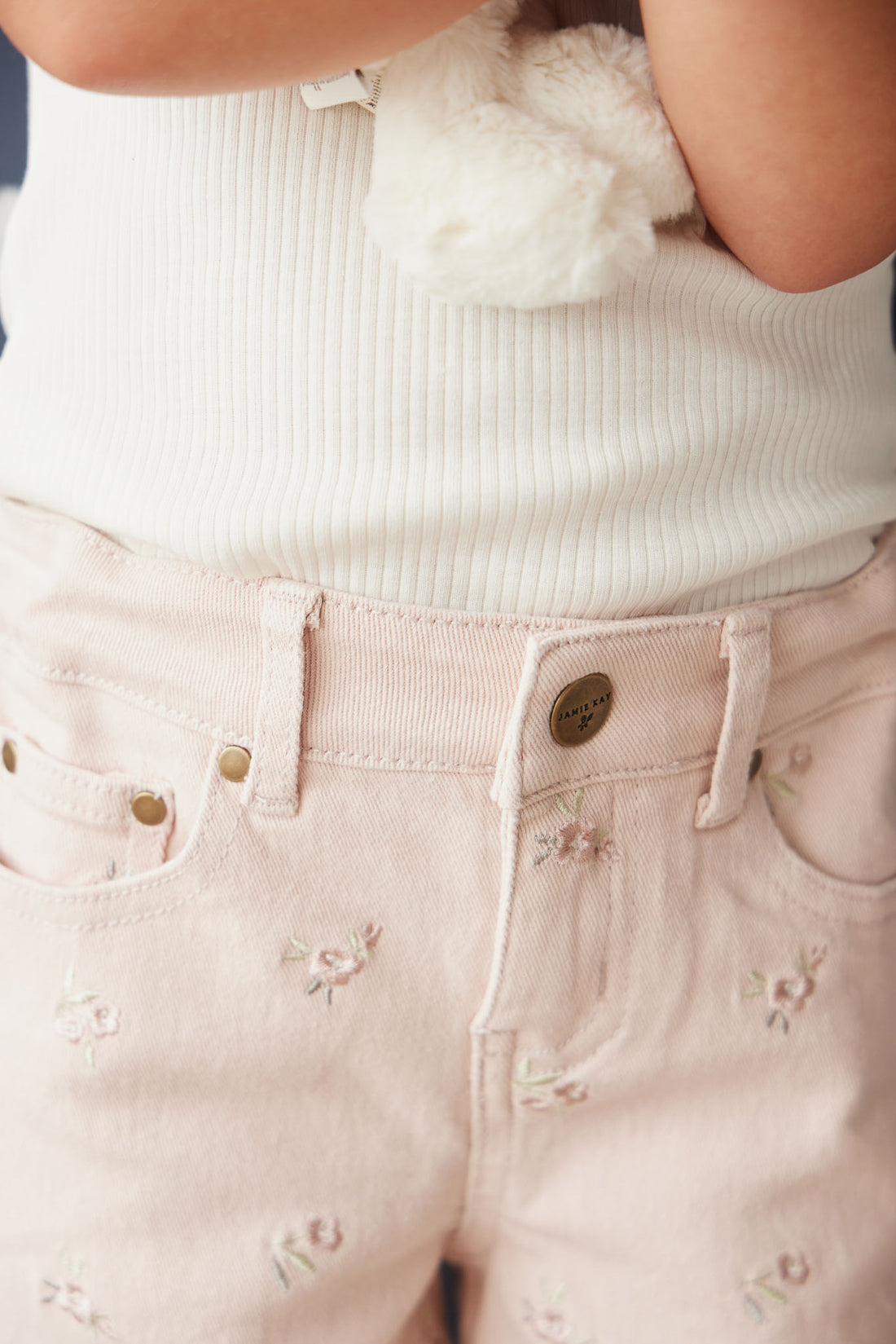 Lola Shortie - Goldie Embroidery Childrens Short from Jamie Kay NZ