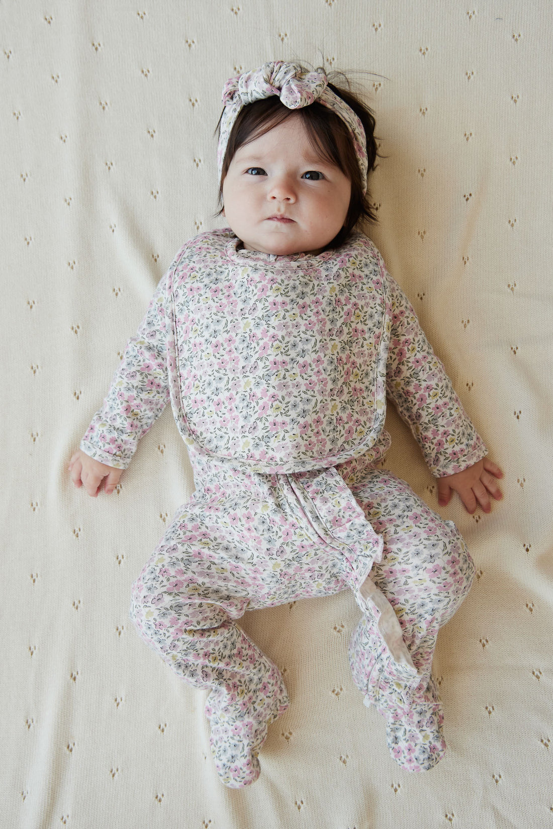 Organic Cotton Melanie Onepiece - Fifi Mini Slightly Pink Childrens Onepiece from Jamie Kay NZ