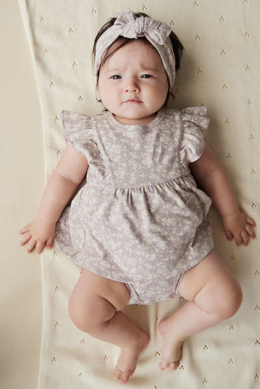 Organic Cotton Elianna Playsuit - Sadie Luna Childrens Playsuit from Jamie Kay NZ