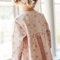 Organic Cotton Charlotte Dress - Petite Fleur Soft Peony Childrens Dress from Jamie Kay NZ