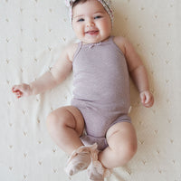 Organic Cotton Modal Singlet Bodysuit - Tulip Marle Childrens Bodysuit from Jamie Kay NZ