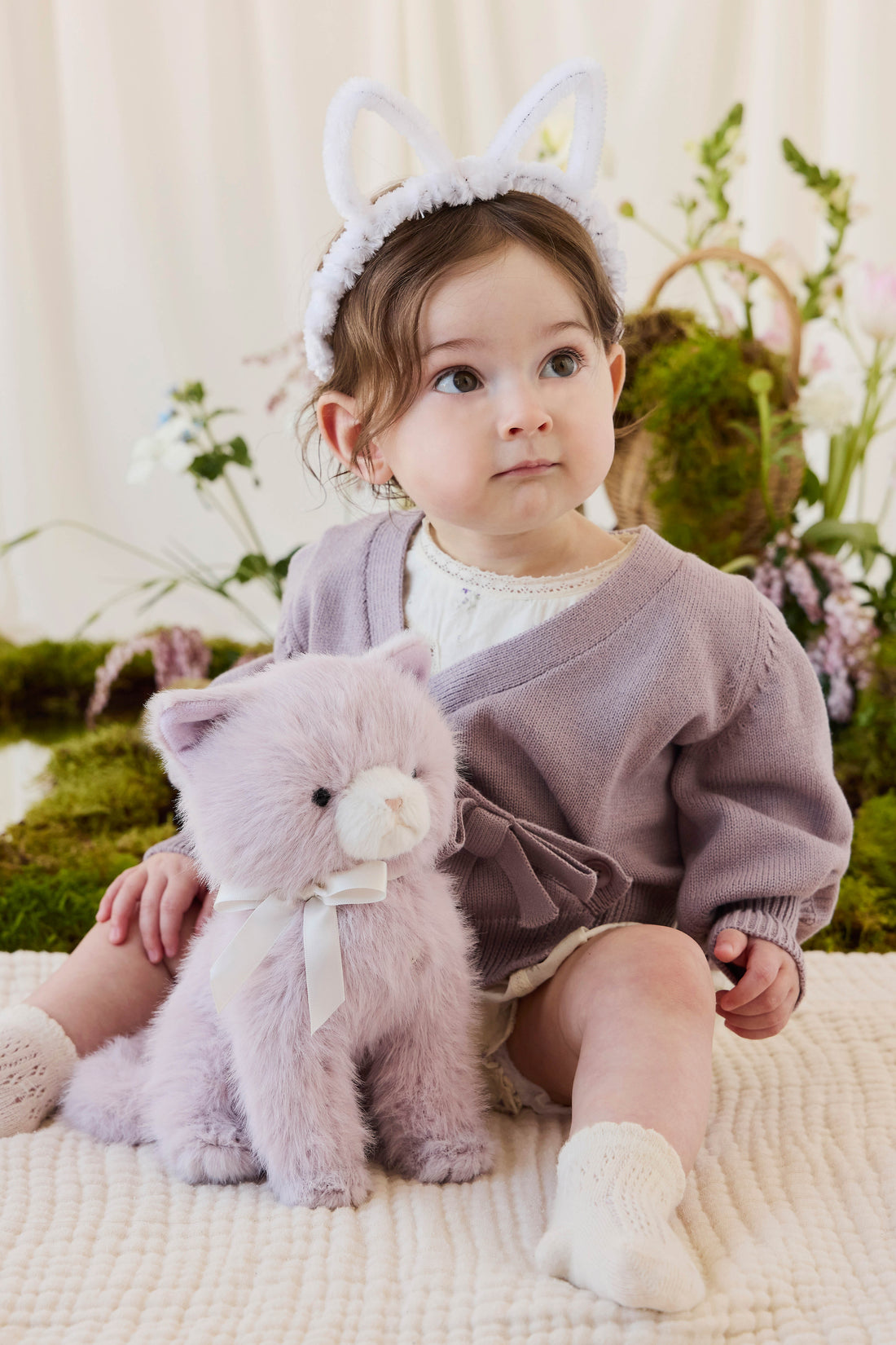 Snuggle Bunnies - Moon the Kitty - Violet Childrens Toys from Jamie Kay NZ