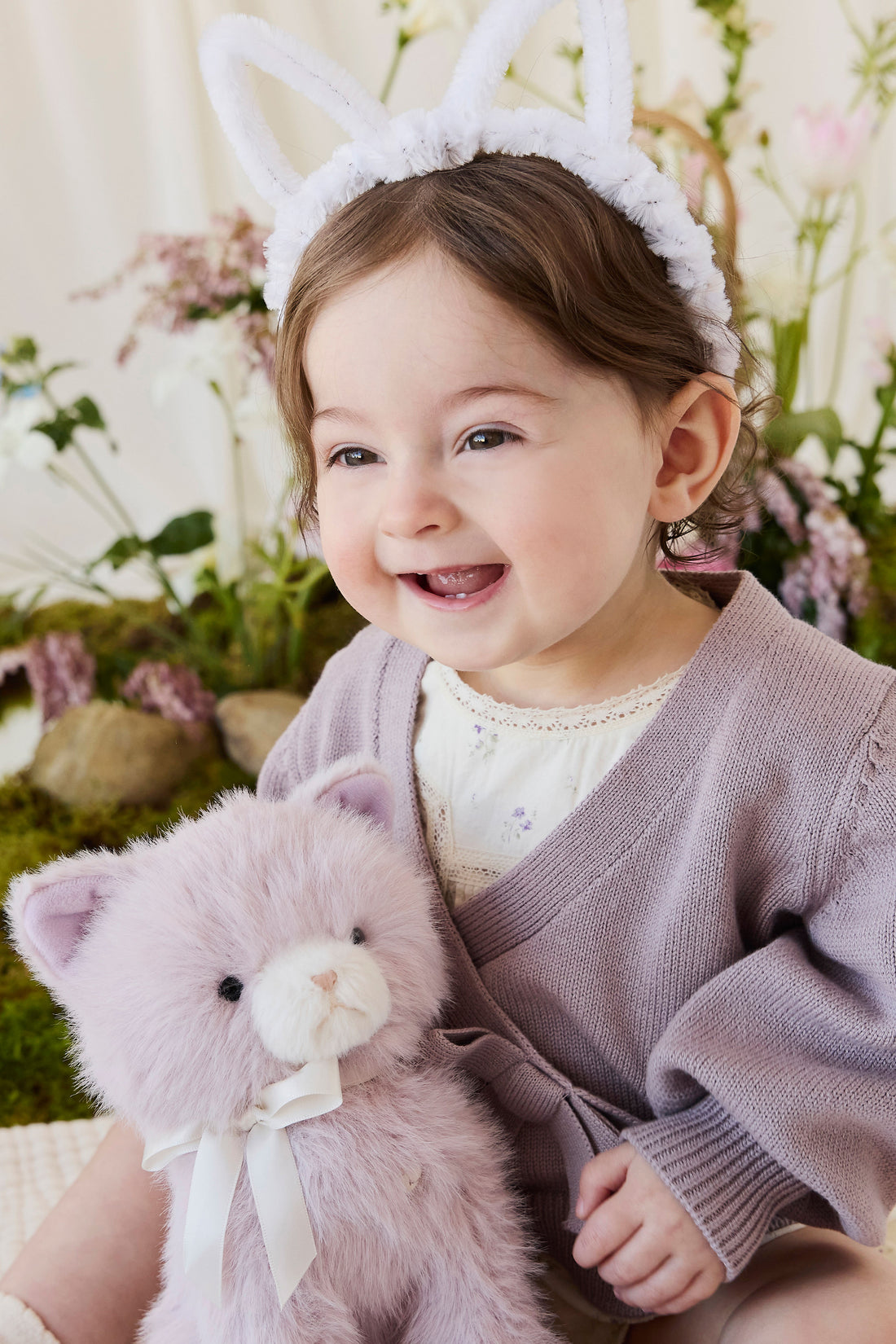 Snuggle Bunnies - Moon the Kitty - Violet Childrens Toys from Jamie Kay NZ