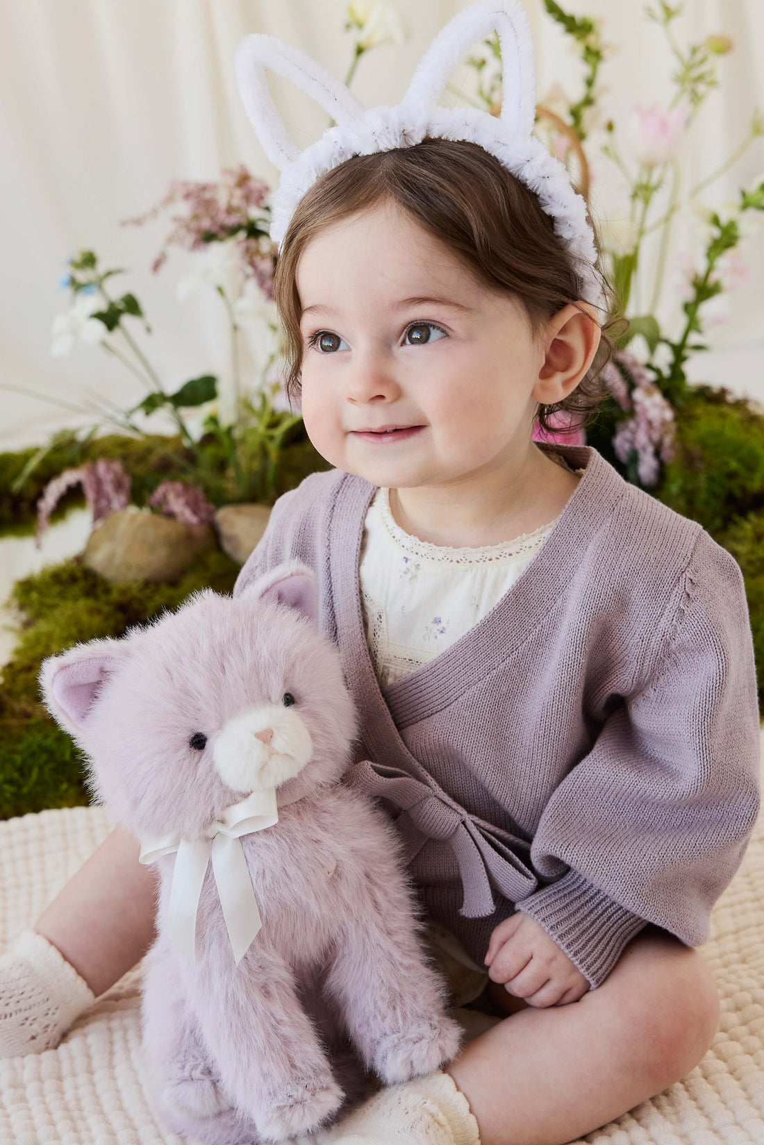 Snuggle Bunnies - Moon the Kitty - Violet Childrens Toys from Jamie Kay NZ