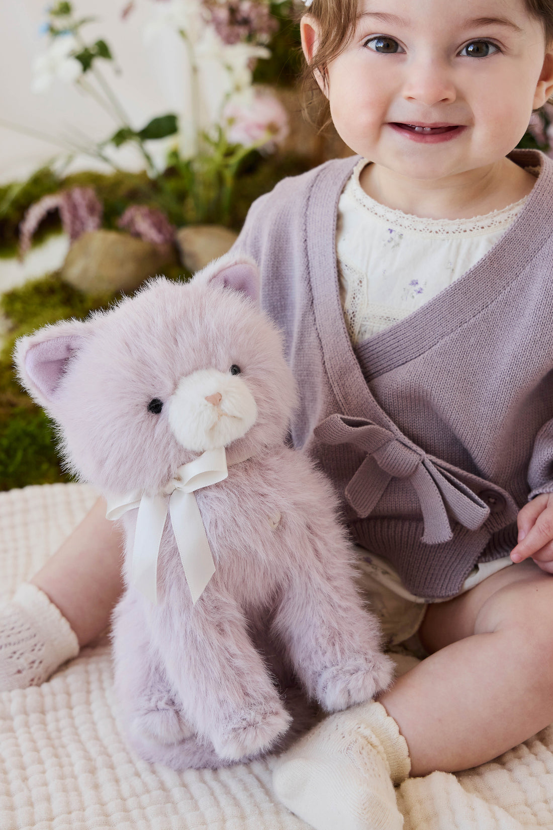 Snuggle Bunnies - Moon the Kitty - Violet Childrens Toys from Jamie Kay NZ