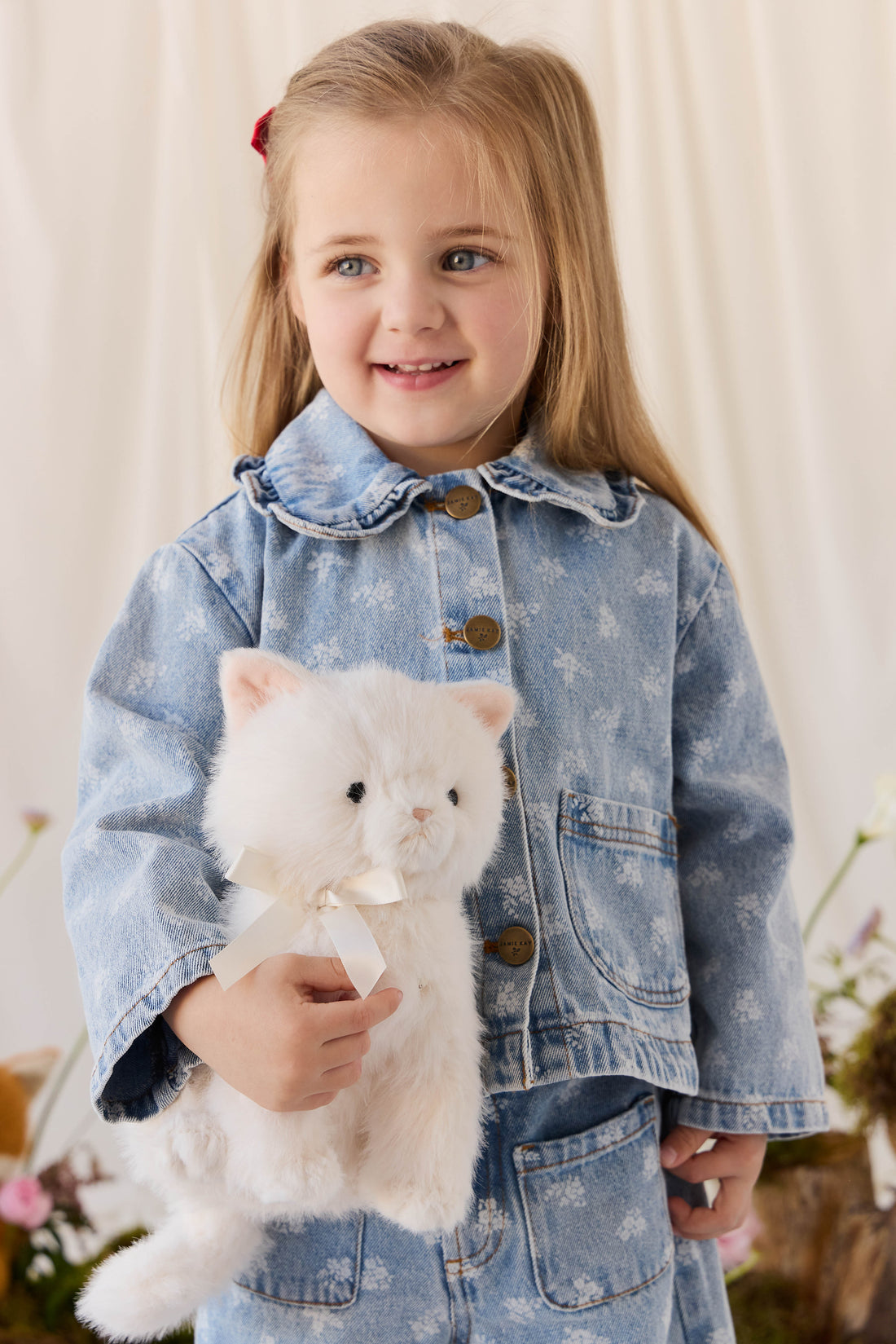 Snuggle Bunnies - Moon the Kitty - Snow Childrens Toys from Jamie Kay NZ