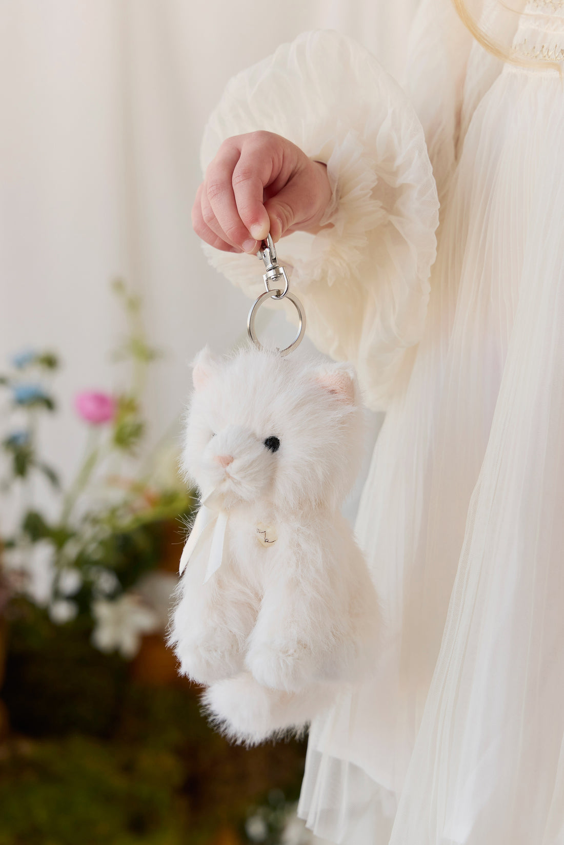 Snuggle Bunnies - Moon Keyring - Snow Childrens Toy from Jamie Kay NZ
