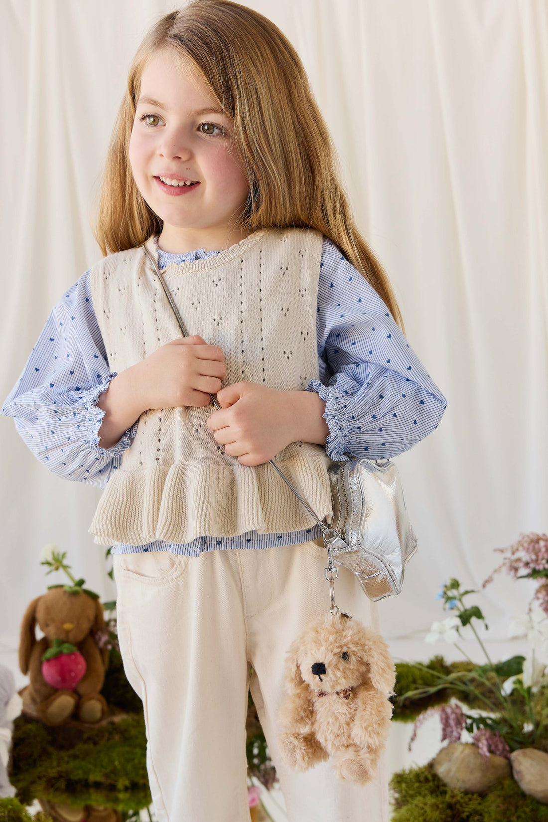 Snuggle Bunnies - Honey Keyring - Honey Childrens Toys from Jamie Kay NZ