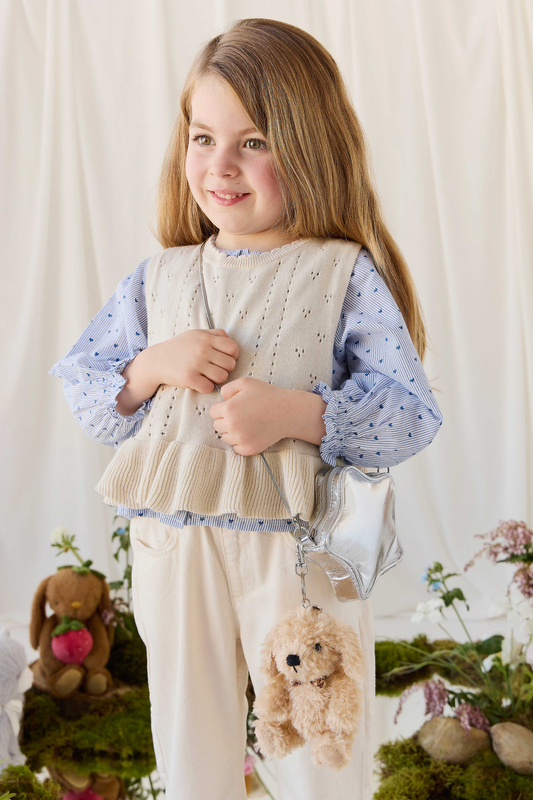 Snuggle Bunnies - Honey Keyring - Honey Childrens Toys from Jamie Kay NZ