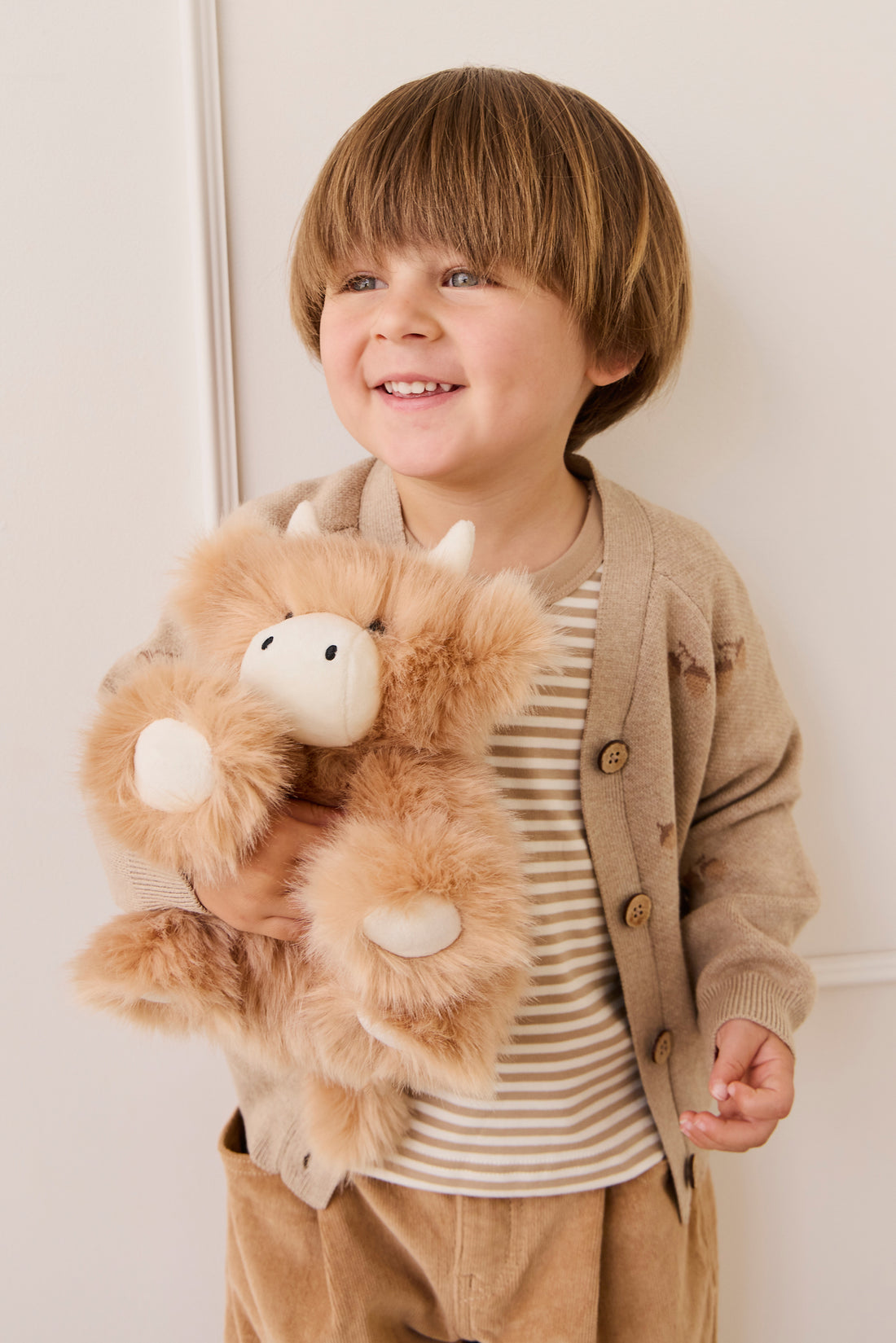 Snuggle Bunnies - Hilda The Highland Cow - Caramel Childrens Toys from Jamie Kay NZ