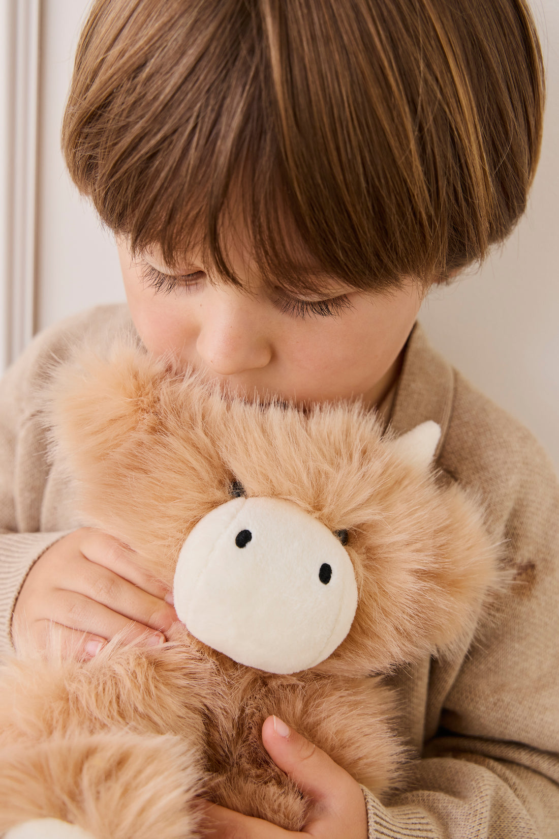 Snuggle Bunnies - Hilda The Highland Cow - Caramel Childrens Toys from Jamie Kay NZ