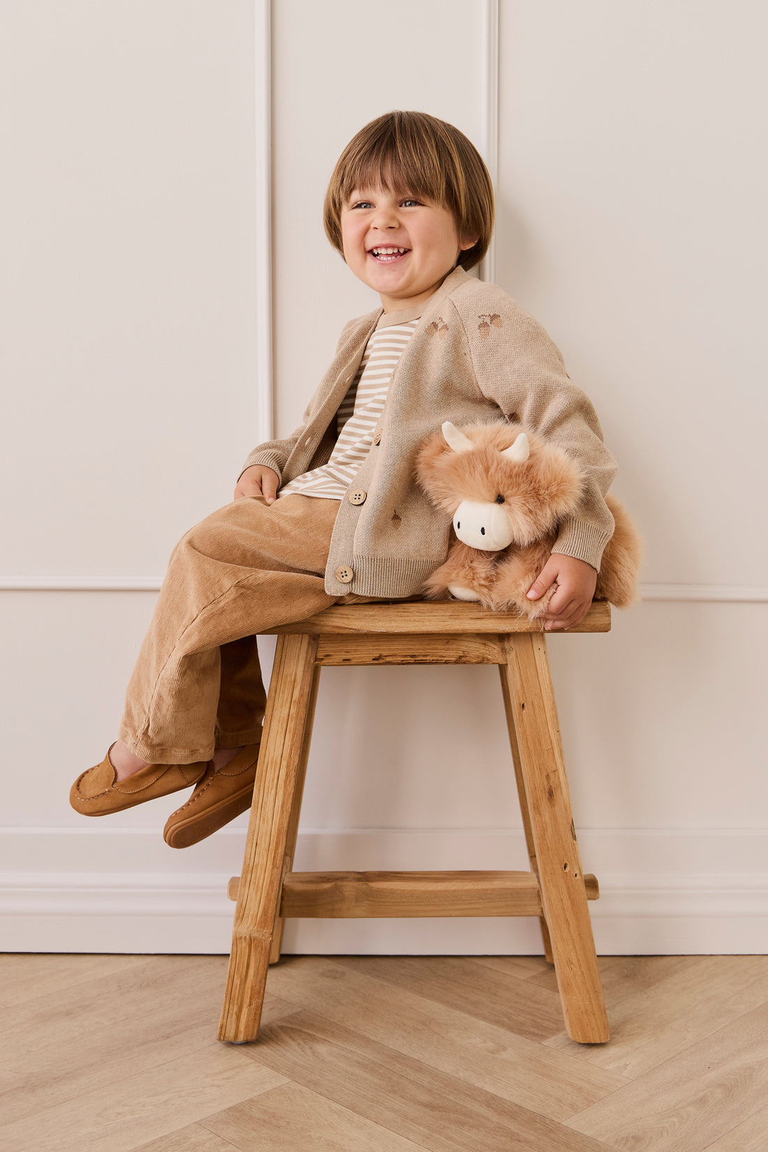 Snuggle Bunnies - Hilda The Highland Cow - Caramel Childrens Toys from Jamie Kay NZ