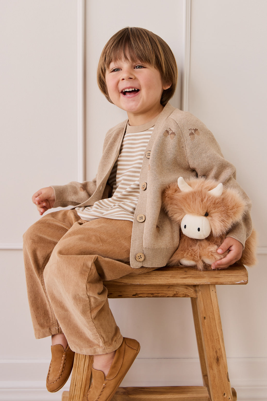 Snuggle Bunnies - Hilda The Highland Cow - Caramel Childrens Toys from Jamie Kay NZ