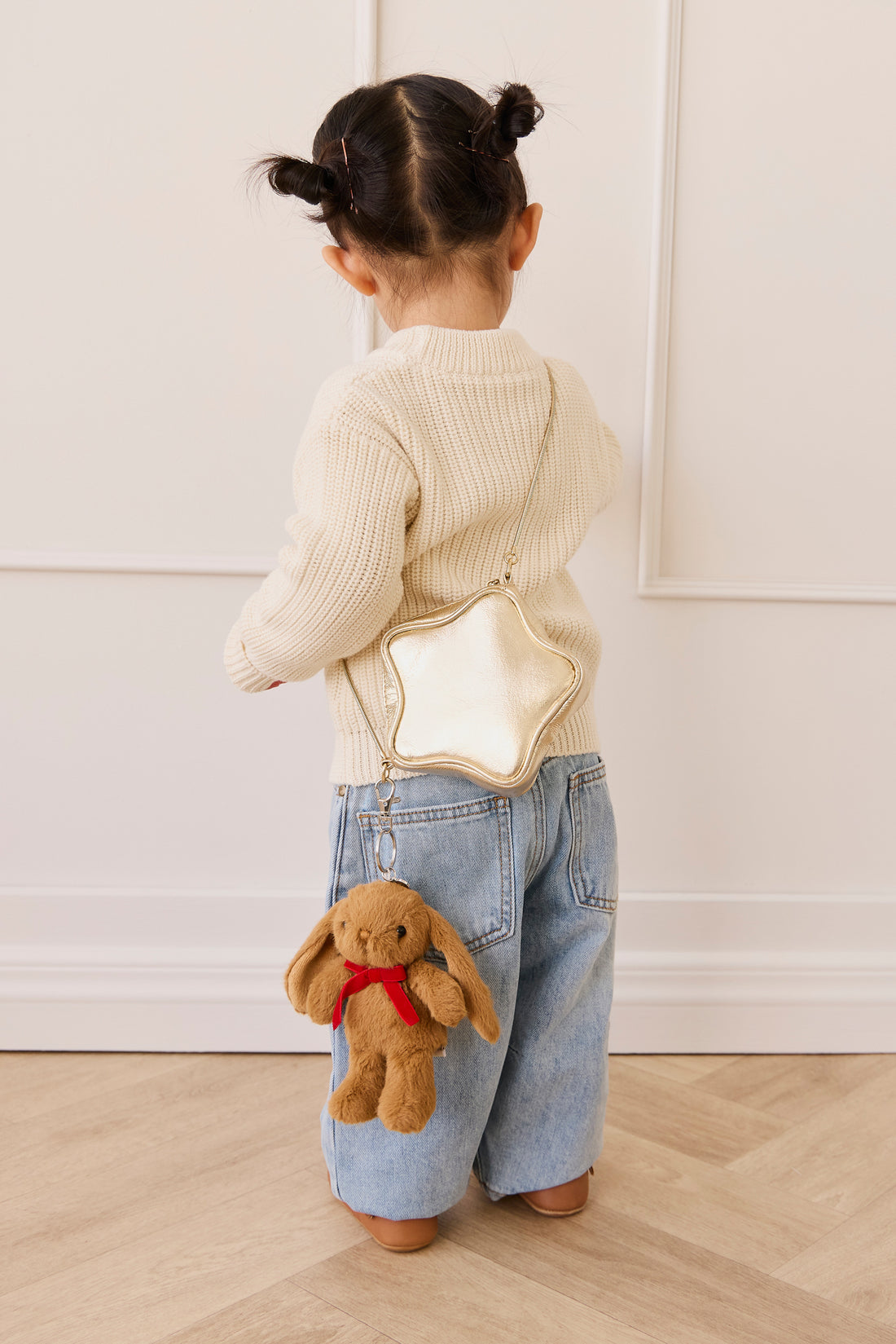 Snuggle Bunnies - Penelope Keyring - Toffee Childrens Toys from Jamie Kay NZ