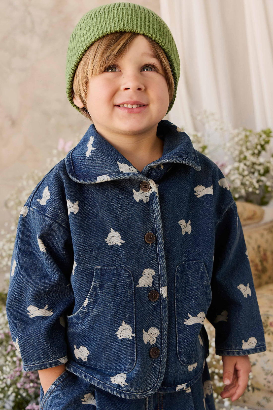 Johan Knit Beanie - Matcha Childrens Hat from Jamie Kay NZ
