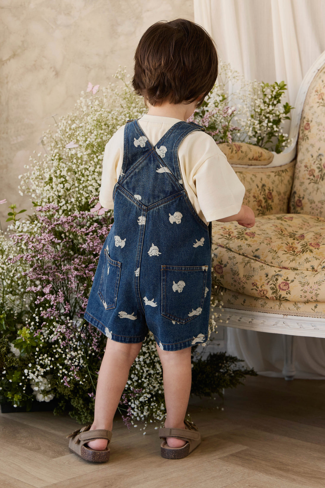 Fenix Short Overall - Finnegan Denim Childrens Overall from Jamie Kay NZ