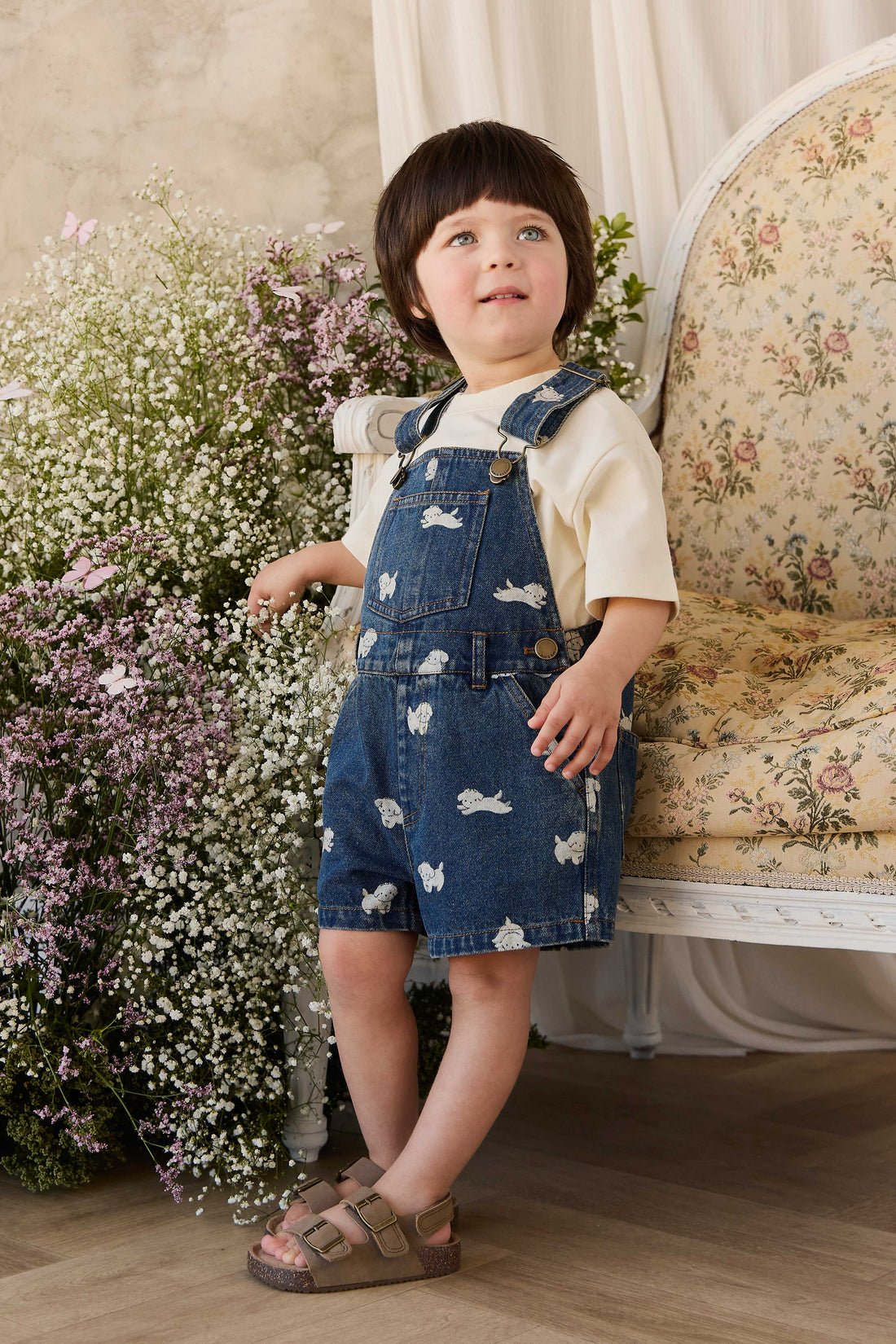 Fenix Short Overall - Finnegan Denim Childrens Overall from Jamie Kay NZ