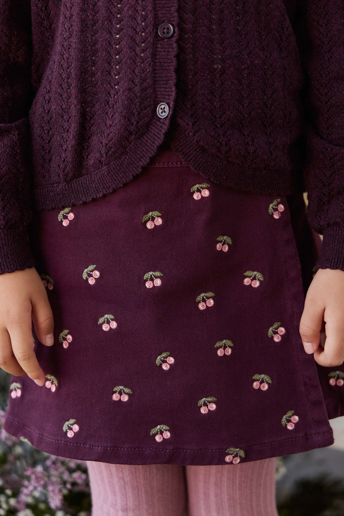 Beatrice Skirt - Cherry Fig Childrens Skirt from Jamie Kay NZ