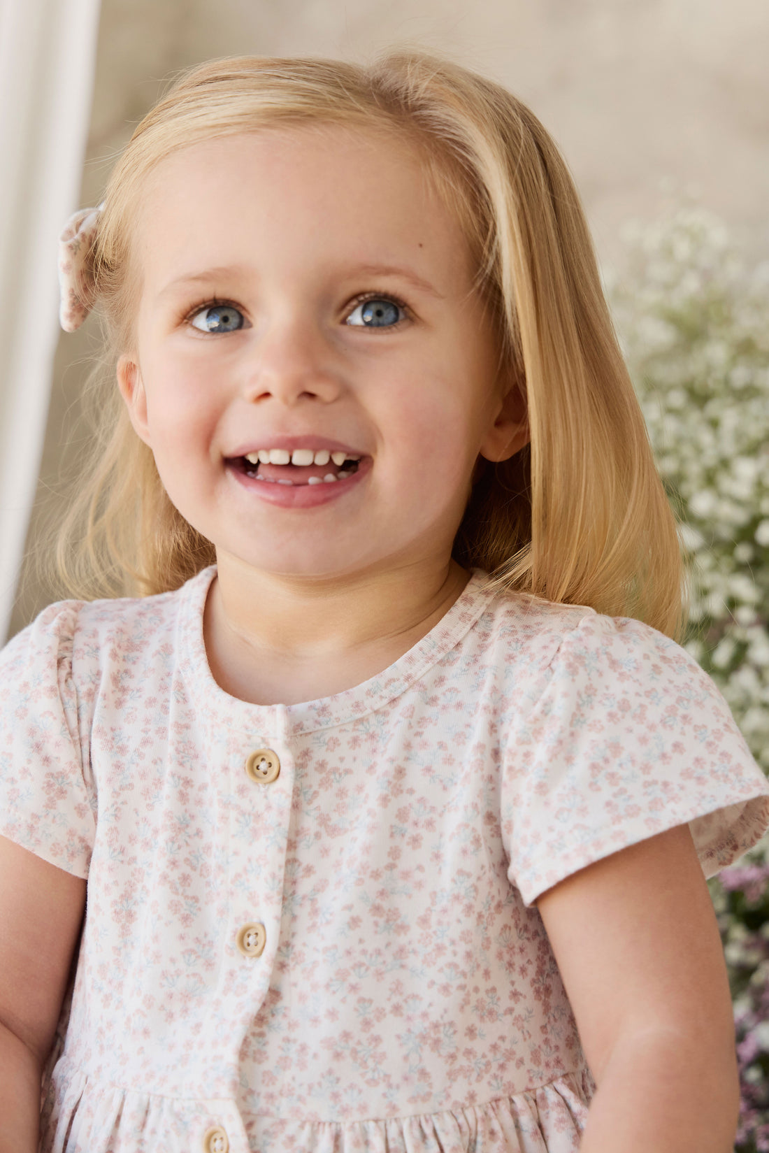 Organic Cotton Dahlia Dress - Posy Milk Childrens Dress from Jamie Kay NZ
