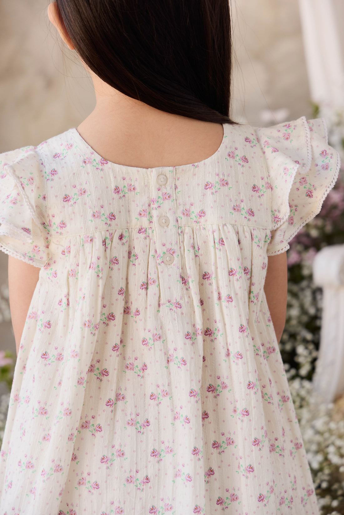 Organic Cotton Caroline Dress - Molly Lilac Childrens Dress from Jamie Kay NZ
