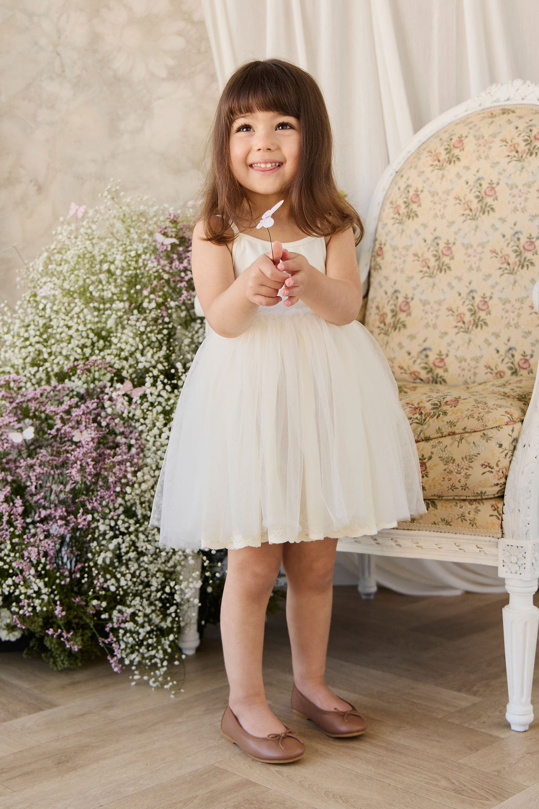 Leonie Dress - Parchment Childrens Dress from Jamie Kay NZ