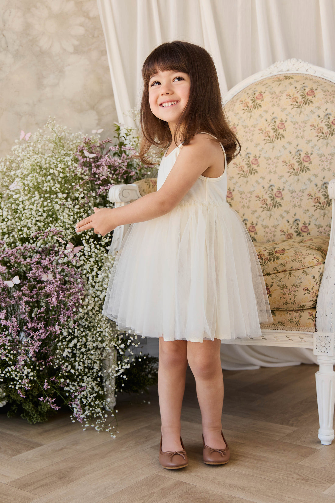 Leonie Dress - Parchment Childrens Dress from Jamie Kay NZ